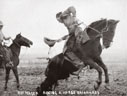 George Yeager bronc riding